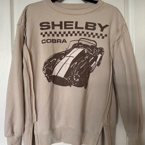 Selby Cobra Graphic Crewneck Sweater - Beige